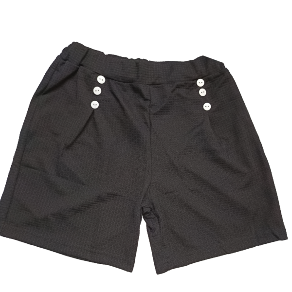 Ladies Fancy Button Shorts
