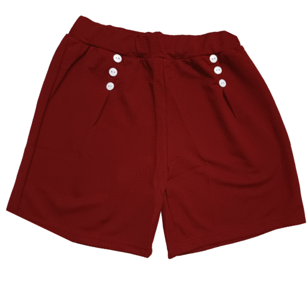 Ladies Fancy Button Shorts
