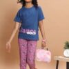 GIRLS 7 STAR PAYJAMA SET Blue - Godzee
