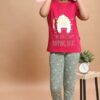 GIRLS 7 STAR PAYJAMA SET Pink - Godzee