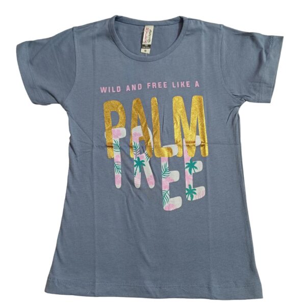 HONEY BEE GIRLS TOP GREY SHED-GODZEE