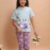 GIRLS 7 STAR PAYJAMA SET Grey - Godzee