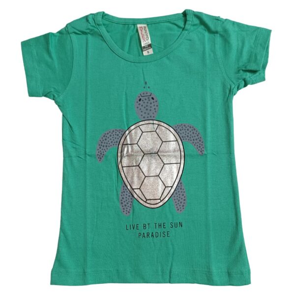 HONEY BEE GIRLS TOP GREEN - GODZEE