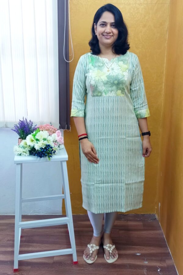 Kurti Leharia Straight Cut V Boat Cut - Godzee