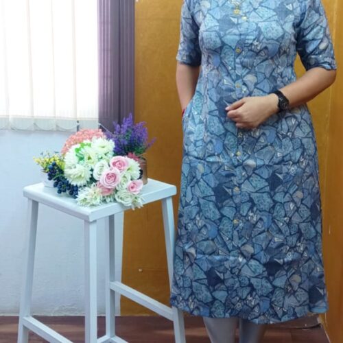 Kuris Lehariya A-Line Straight Top with Pocket - Godzee