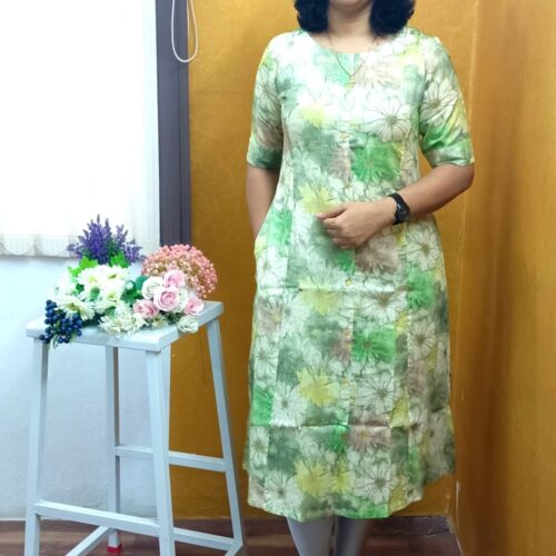 Lehariya Flower Model Straight Cut Ladies Top - Godzee