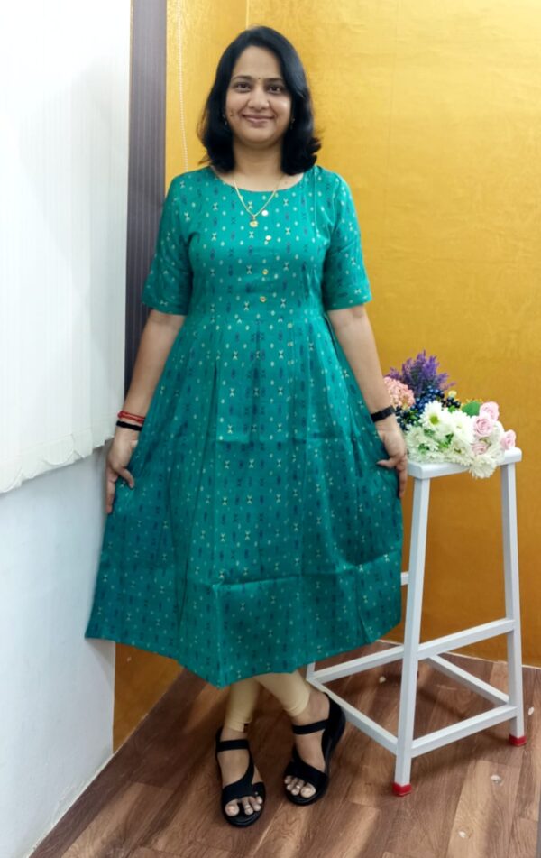 Kurti Lehariya Square Ladies Maxi Top - Godzee