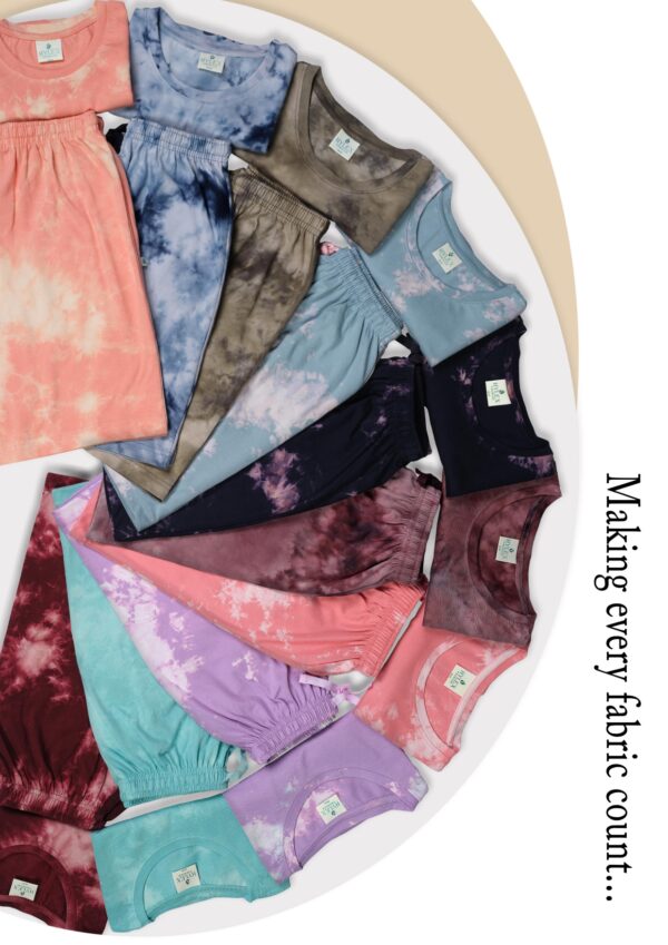 Kids Unisex Tie & Dye Bermudas T-Shirt and Shorts Set