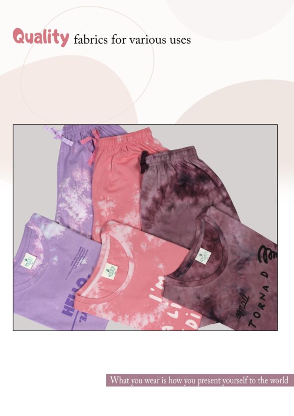 Kids Unisex Tie & Dye Bermudas T-Shirt and Shorts Set