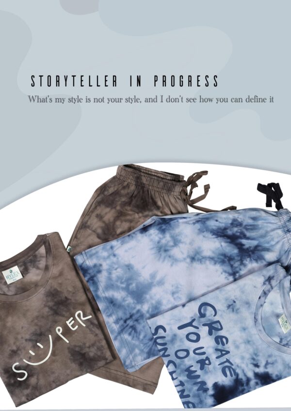 Kids Unisex Tie & Dye Bermudas T-Shirt and Shorts Set