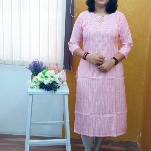 Kurti Leharia Straight Cut Boat Drop Neck - Godzee