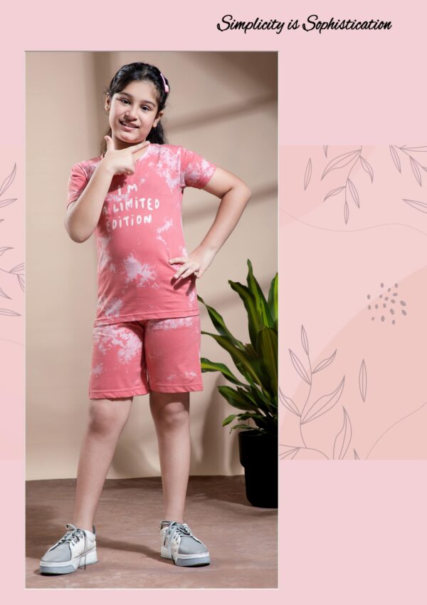 Kids Unisex Tie & Dye Bermudas T-Shirt and Shorts Set