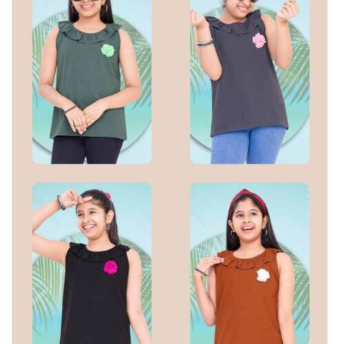 Girls Co Co Top - T Shirts-Godzee