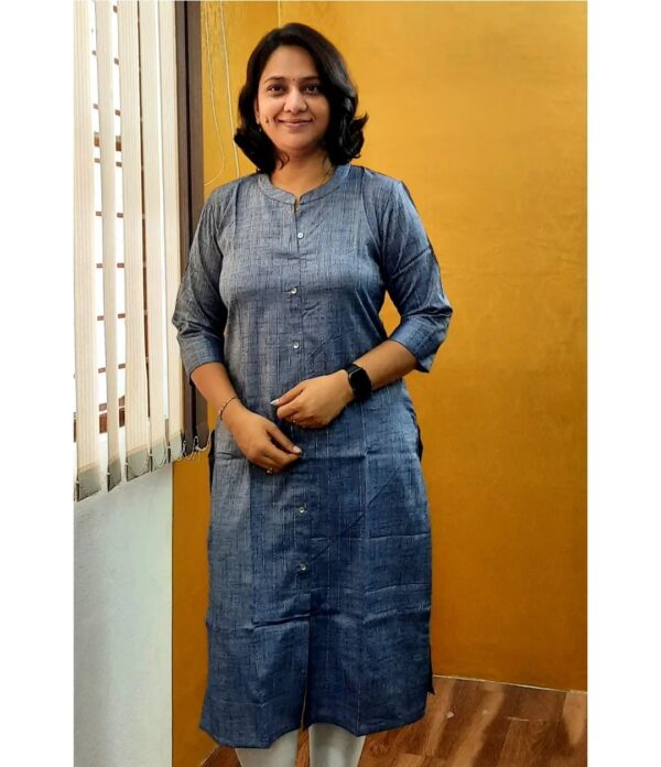 Kurti Leharia Straight Cut with Glittering Line - Godzee
