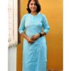 Kurti Leharia Straight Cut with Glittering Line - Godzee