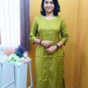 Kurti Standard Shapes Print - Straight Cut Boat Neck-Godzee