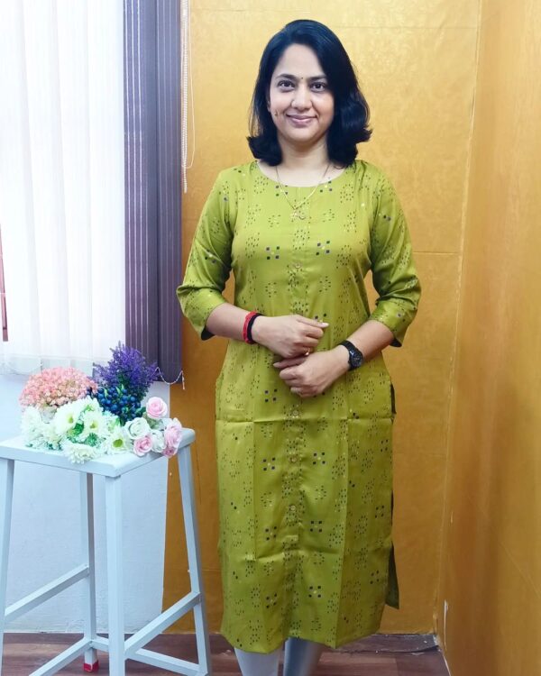 Kurti Standard Shapes Print - Straight Cut Boat Neck-Godzee