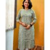 Kurti Standard Stripes Print - Straight Cut Collar Neck - Godzee