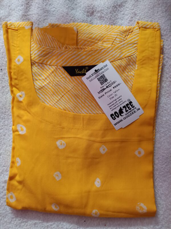 Kurti Putta Print - Straight Cut Boat Neck - Godzee