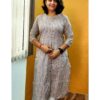 Kurti Standard Stripes Print - Straight Cut Collar Neck - Godzee