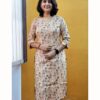 Kurti Flower Model - Straight Cut Boat Neck - Godzee